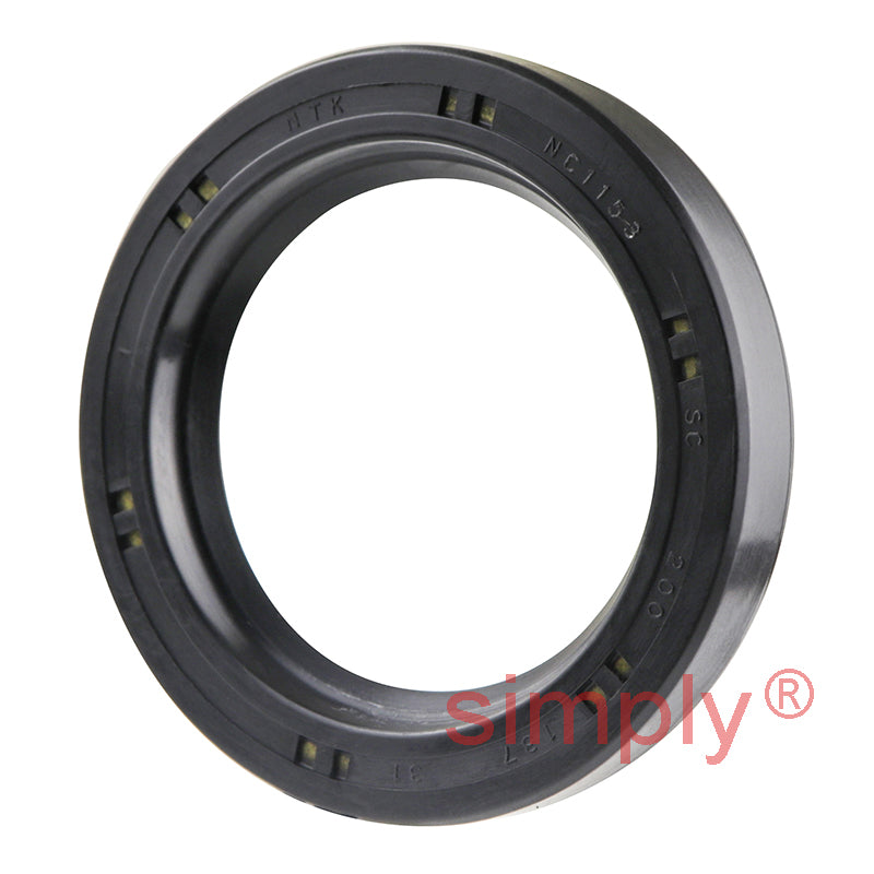 1.37x2x0.31 inch Nitrile Rubber Single Lip Rotary Shaft Oil Seal with Garter Spring R21 / SC Style