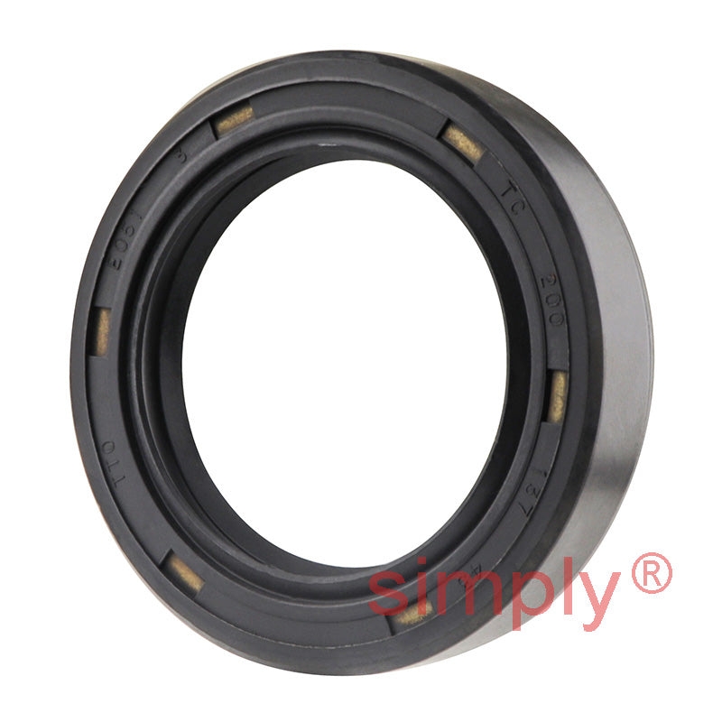 1.37x2x0.43 inch Nitrile Rubber Double Lip Rotary Shaft Oil Seal with Garter Spring R23 / TC Style