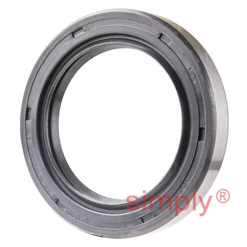 1.43x2.06x0.31 inch Nitrile Rubber Double Lip Rotary Shaft Oil Seal with Garter Spring R23 / TC Style