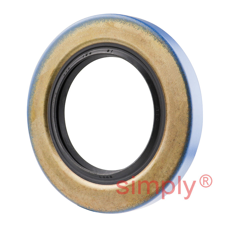 1.56x2.62x0.31 inch Nitrile Rubber Double Lip Rotary Shaft Oil Seal with Garter Spring R23 / TC Style