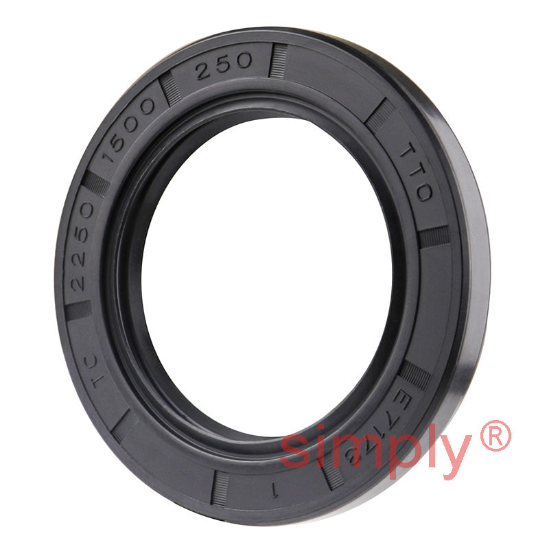 1.5x2.25x0.25 inch Nitrile Rubber Double Lip Rotary Shaft Oil Seal with Garter Spring R23 / TC Style