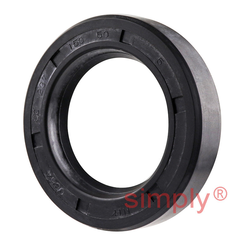 1.5x2.37x0.5 inch Nitrile Rubber Single Lip Rotary Shaft Oil Seal with Garter Spring R21 / SC Style