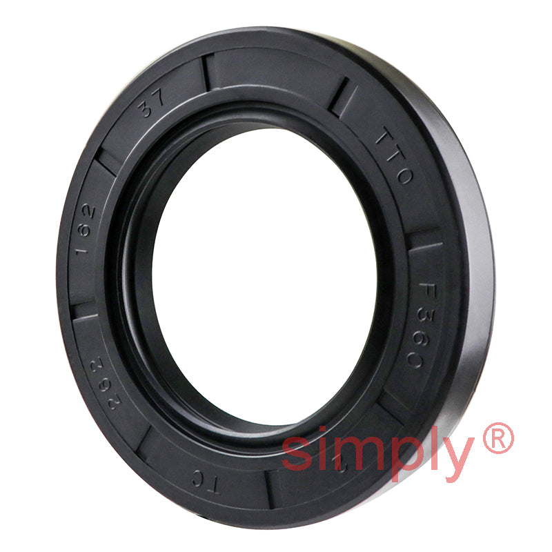1.62x2.62x0.37 inch Nitrile Rubber Double Lip Rotary Shaft Oil Seal with Garter Spring R23 / TC Style