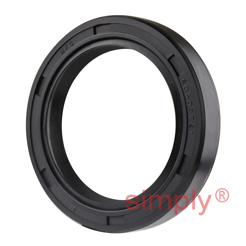1.62x2.25x0.37 inch Nitrile Rubber Rotary Shaft Oil Seal with Garter Spring R23 / TC Style