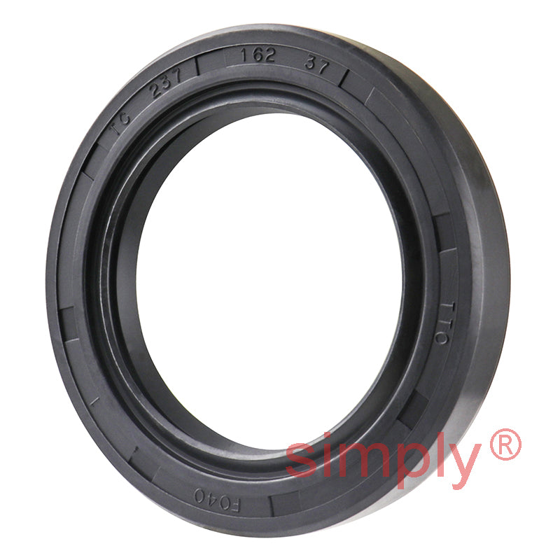 1.62x2.37x0.37 inch Nitrile Rubber Double Lip Rotary Shaft Oil Seal with Garter Spring R23 / TC Style