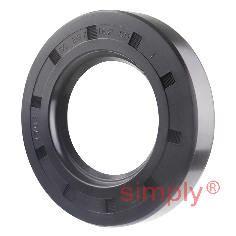 1.62x2.87x0.5 inch Nitrile Rubber Single Lip Rotary Shaft Oil Seal with Garter Spring R21 / SC