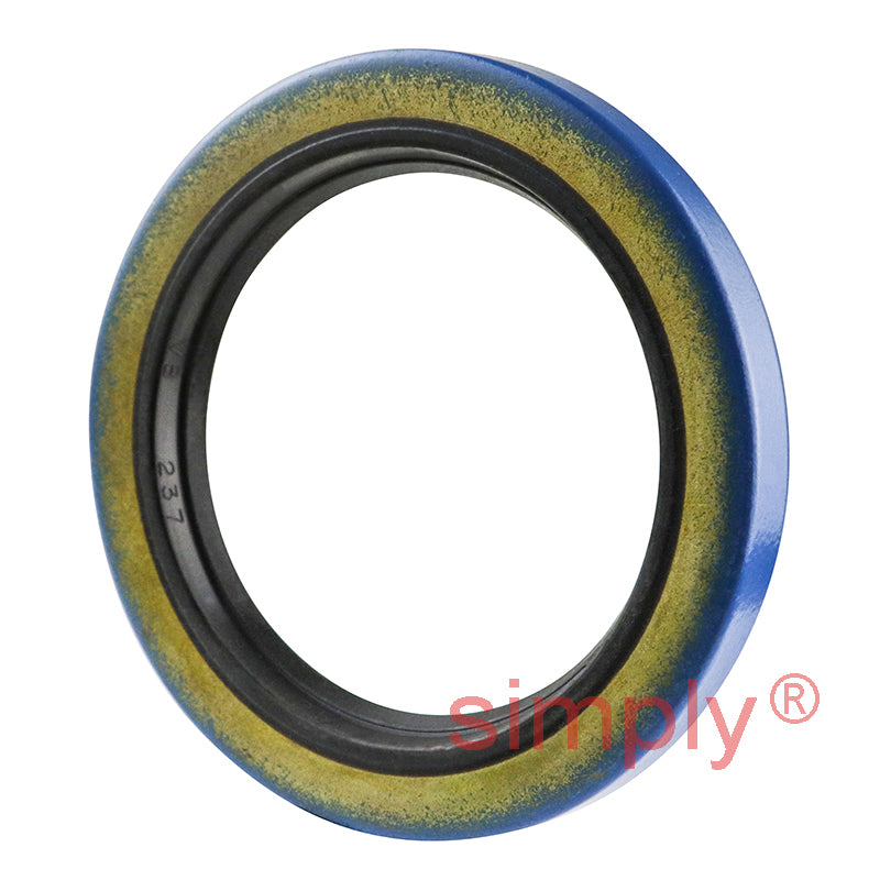 1.68x2.37x0.25 inch Metal Cased Nitrile Rubber Rotary Shaft Oil Seal Springless Design VB Style