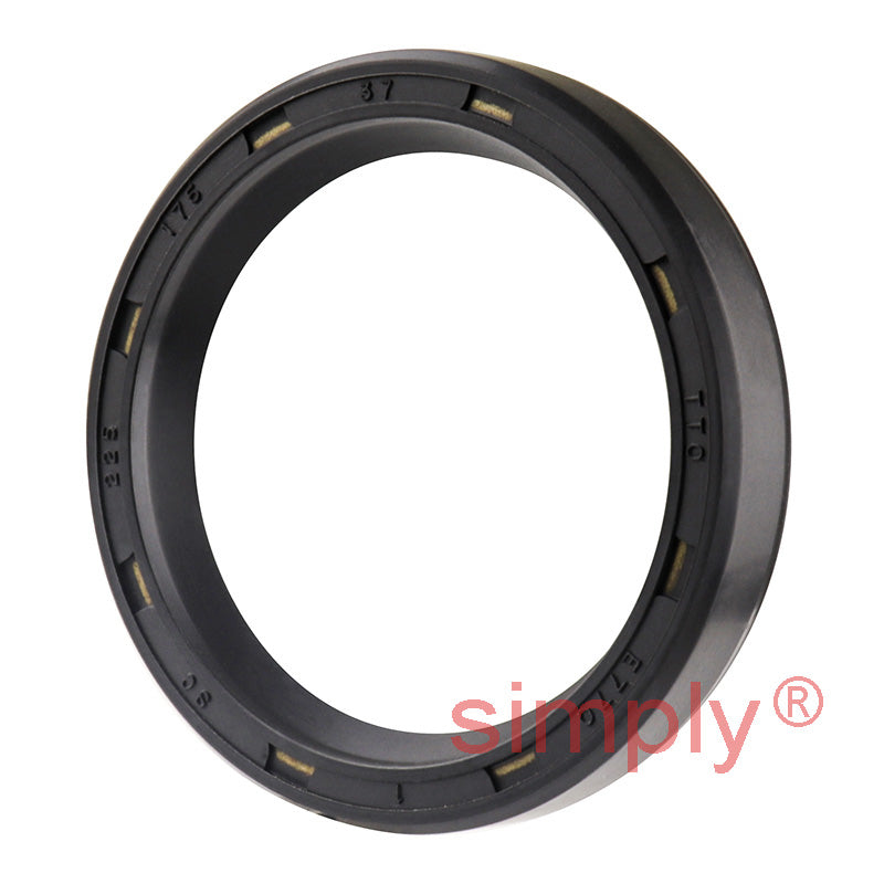 1.75x2.25x0.37 inch Nitrile Rubber Single Lip Rotary Shaft Oil Seal with Garter Spring R21 / SC