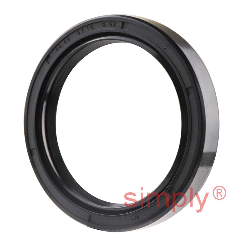 1.75x2.25x0.37 inch Nitrile Rubber Rotary Shaft Oil Seal with Garter Spring R23 / TC Style
