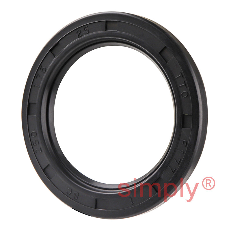 1.75x2.5x0.25 inch Nitrile Rubber Single Lip Rotary Shaft Oil Seal with Garter Spring R21 / SC