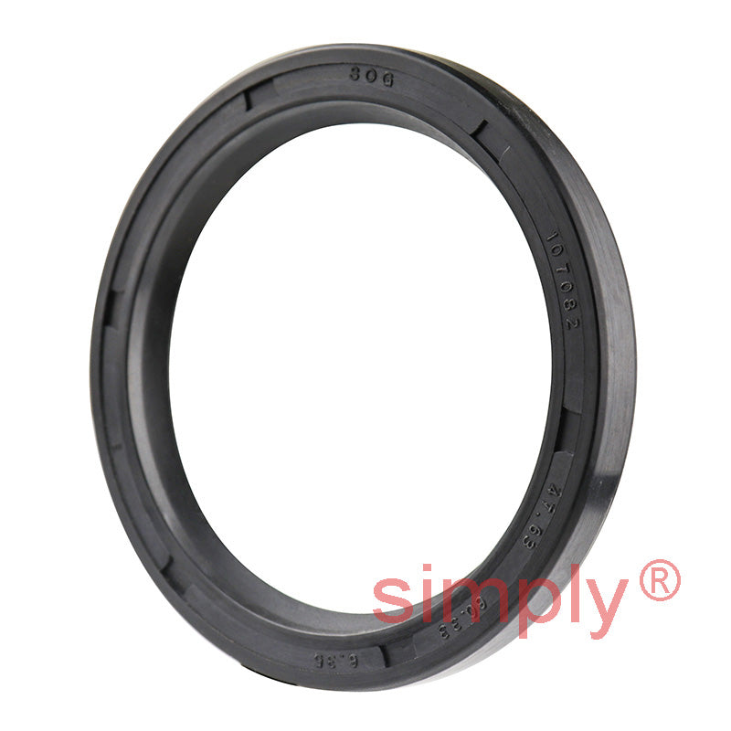 1.87x2.37x0.25 inch Nitrile Rubber Single Lip Rotary Shaft Oil Seal with Garter Spring R21 / SC