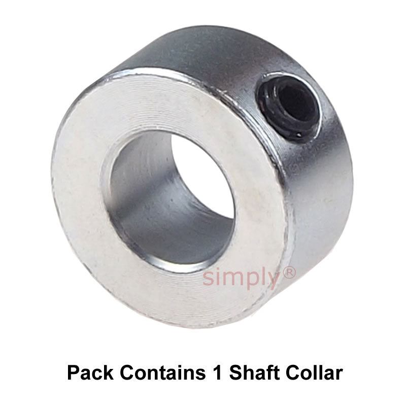 CABUI112Z Zinc Plated En8 Steel Shaft Collar 1-1/8x1-3/4x3/4 inch with Set Screw