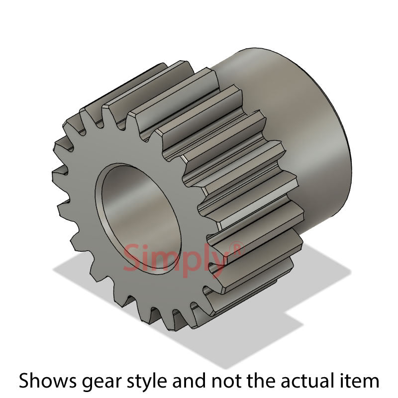 STS10/16B-6 Metric Stainless Steel Spur Gear 16 Tooth 1 Mod Bored 6mm (H8)