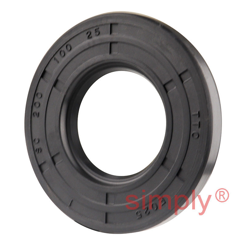 1x2x0.25 inch Nitrile Rubber Single Lip Rotary Shaft Oil Seal with Garter Spring R21 / SC