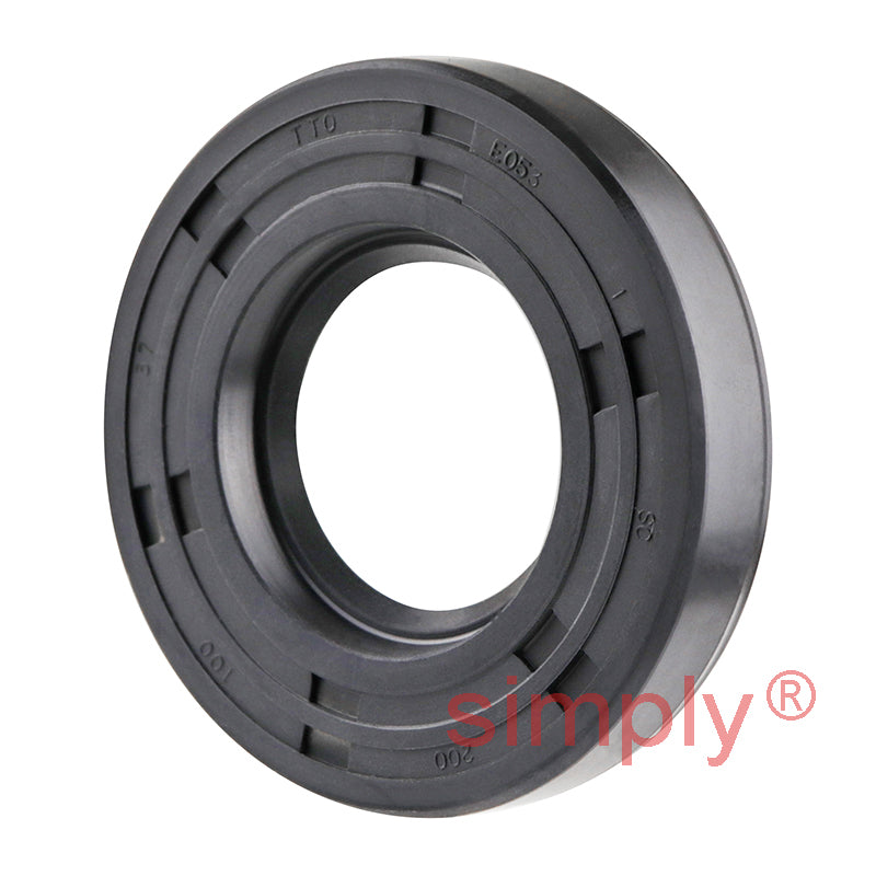 1x2x0.37 inch Nitrile Rubber Single Lip Rotary Shaft Oil Seal with Garter Spring R21 / SC