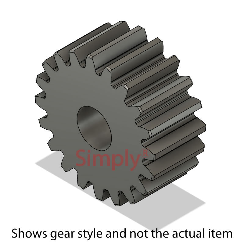 SS25/75A-20 Metric EN8 Spur Gear 75 Tooth 2.5 Mod Pilot Bored 20mm (H8)