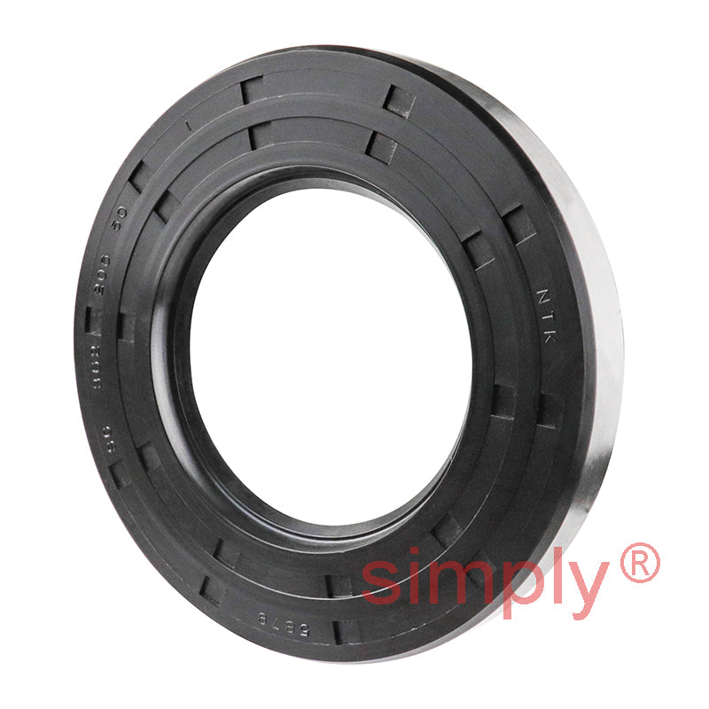 2.06x3.62x0.5 inch Nitrile Rubber Single Lip Rotary Shaft Oil Seal with Garter Spring R21 / SC