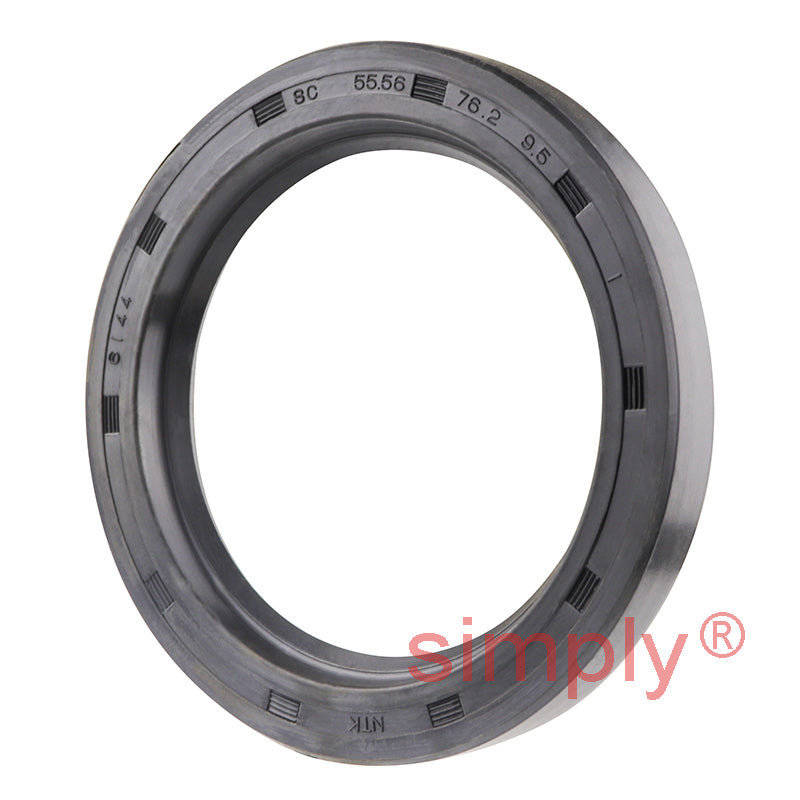 2.18x3x0.37 inch Nitrile Rubber Single Lip Rotary Shaft Oil Seal with Garter Spring R21 / SC