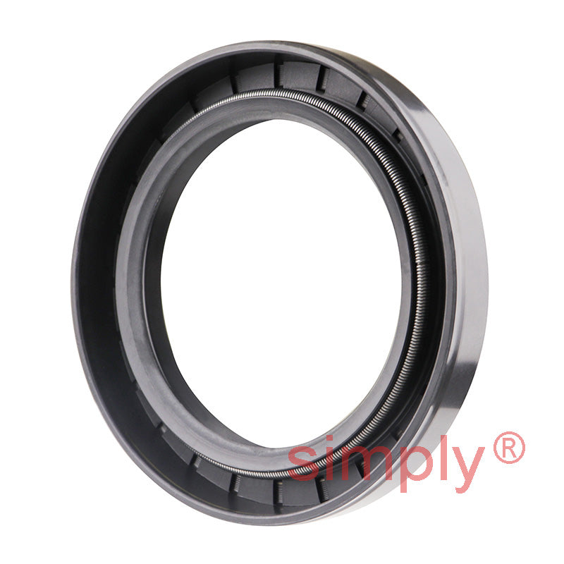 2.37x3.37x0.5 inch Nitrile Rubber Double Lip Rotary Shaft Oil Seal with Garter Spring R23 / TC Style