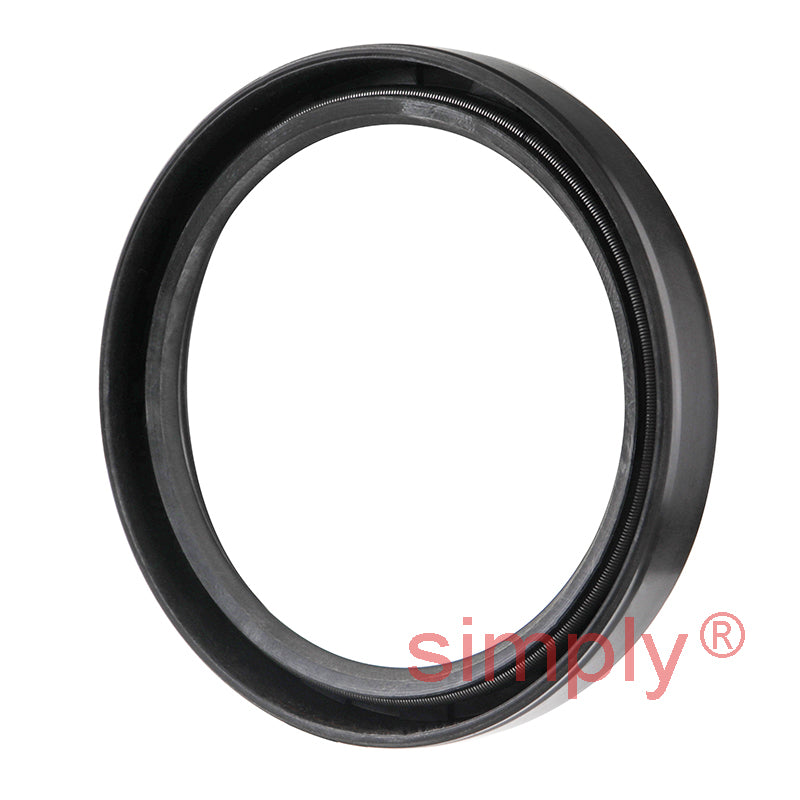 2.46x3.06x0.43 inch Nitrile Rubber Single Lip Rotary Shaft Oil Seal with Garter Spring R21 / SC