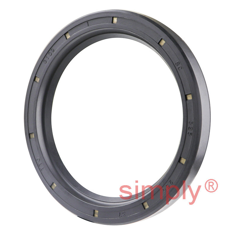 2.5x3.25x0.37 inch Nitrile Rubber Single Lip Rotary Shaft Oil Seal with Garter Spring R21 / SC