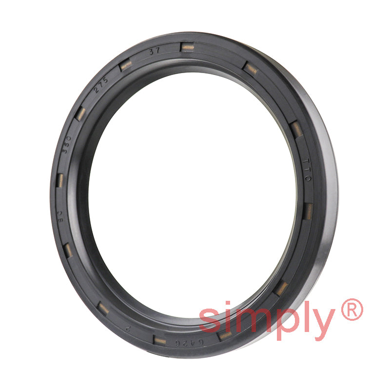 2.75x3.5x0.37 inch Nitrile Rubber Single Lip Rotary Shaft Oil Seal with Garter Spring R21 / SC