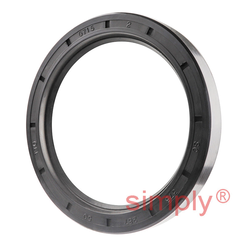 2.87x3.75x0.5 inch Nitrile Rubber Single Lip Rotary Shaft Oil Seal with Garter Spring R21 / SC