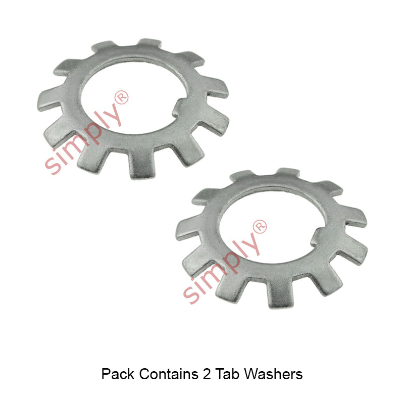 Pack of 2 - SSMB7 Stainless Steel Budget Locking Tab Washer 35mm bore