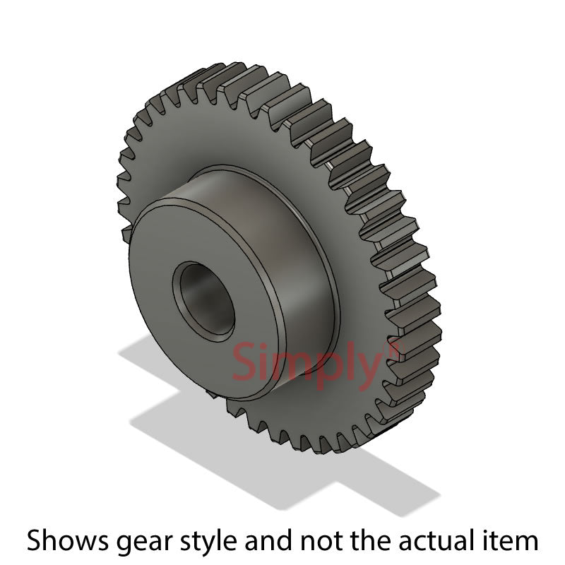SS32DP/96B Imperial EN8 Steel Spur Gear 96 Tooth 32 DP Bored 0.375 inch (H8)