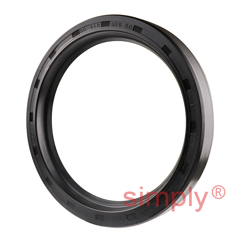 3.25x4.12x0.5 inch Nitrile Rubber Single Lip Rotary Shaft Oil Seal with Garter Spring R21 / SC
