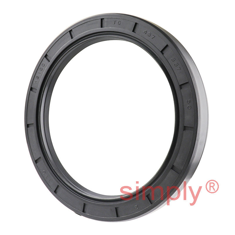 3.37x4.37x0.5 inch Nitrile Rubber Double Lip Rotary Shaft Oil Seal with Garter Spring R23 / TC Style