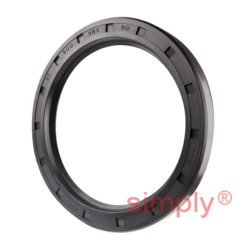 3.87x5x0.5 inch Nitrile Rubber Single Lip Rotary Shaft Oil Seal with Garter Spring R21 / SC
