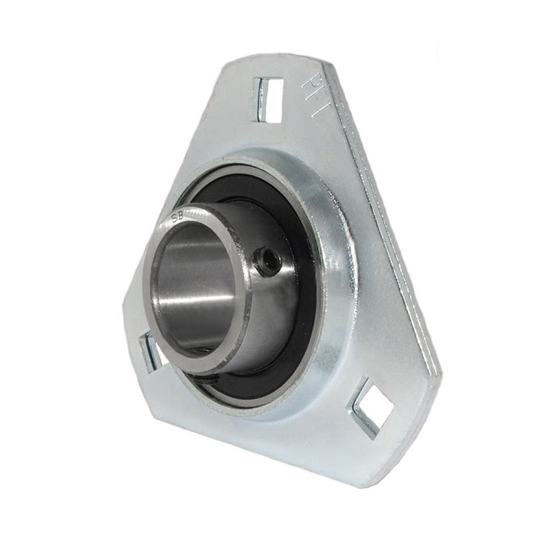 SBPFT207 Pressed Steel 3 Bolt Triangle Flange Housing with 35mm insert