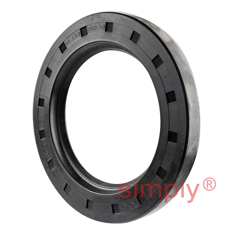 3x4.5x0.5 inch Nitrile Rubber Single Lip Rotary Shaft Oil Seal with Garter Spring R21 / SC