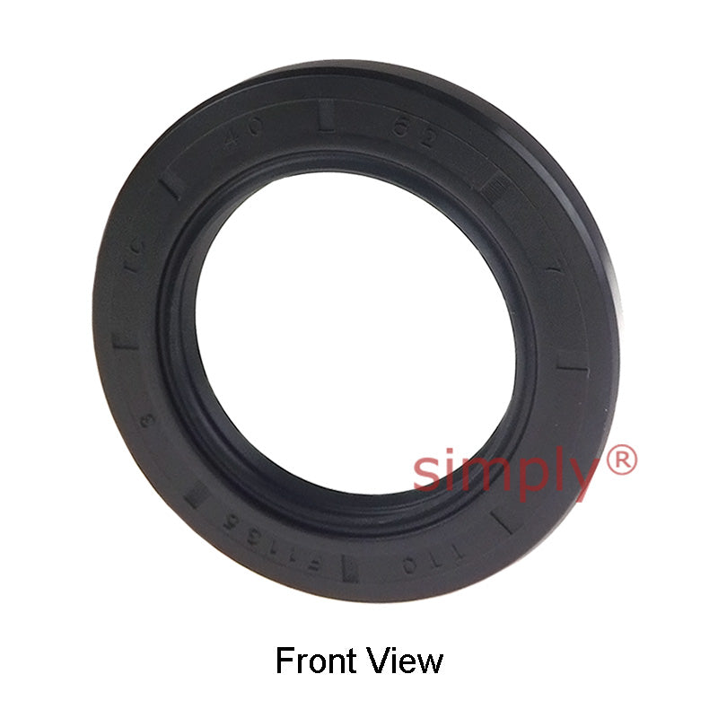 40x62x7mm Nitrile Rubber Double Lip Rotary Shaft Oil Seal with Garter Spring TC / R23