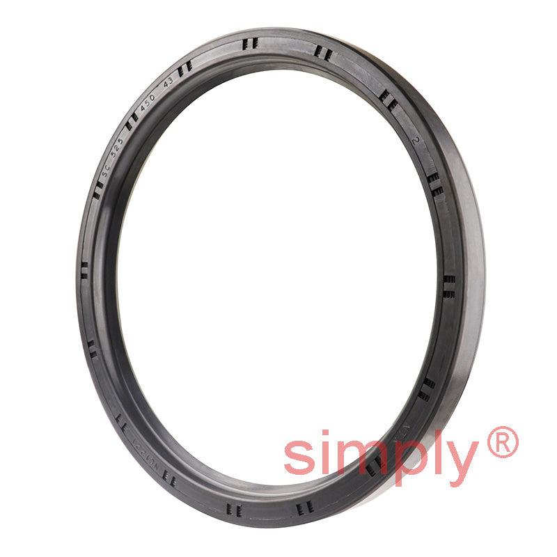 4.5x5.25x0.43 inch Nitrile Rubber Single Lip Rotary Shaft Oil Seal with Garter Spring R21 / SC Style