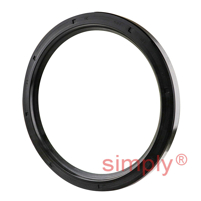 4.5x5.37x0.43 inch Nitrile Rubber Single Lip Rotary Shaft Oil Seal with Garter Spring R21 / SC