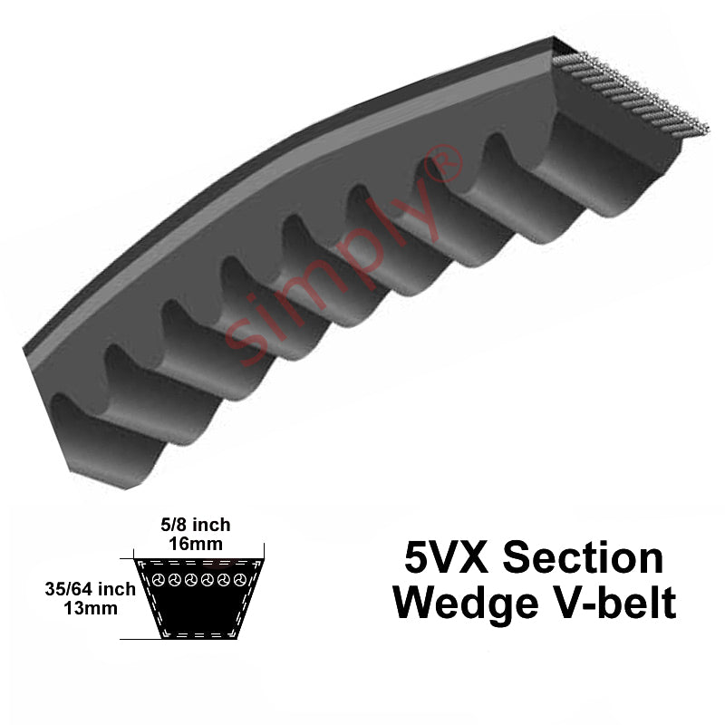 5VX740 Pix Narrow Profile Cogged V-Belt