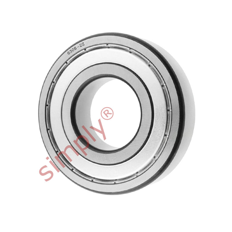 6308ZZ Budget Metal Shielded Deep Groove Ball Bearing 40x90x23mm