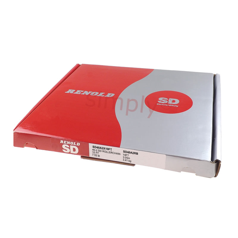 Renold SD 40-2 ANSI / AS Duplex Roller Chain 1/2 inch Pitch