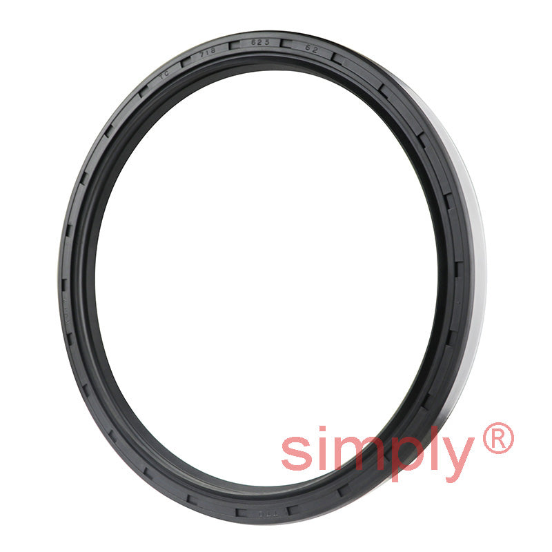 6.25x7.18x0.62 inch Nitrile Rubber Double Lip Rotary Shaft Oil Seal with Garter Spring R23 / TC Style