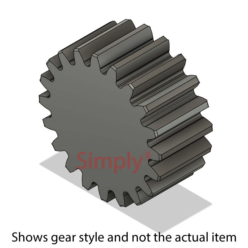 SS60/12B Unbored Metric EN8 Spur Gear 12 Tooth 6 Mod