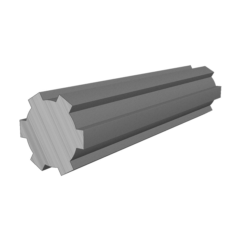 Major Brand SPS16X13X3.5/1 Metric Steel Splined Shaft with 6 Splines 13x16x1000mm - Allow 2-3 Days