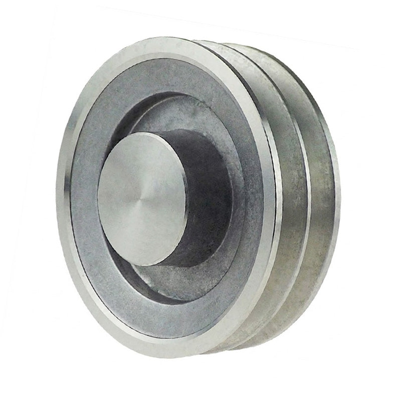 SPZ Section Un-Bored Aluminium Pulley with 2 Grooves 100mm Pitch Diameter (Hub Does Not Protrude Pulley Wall)