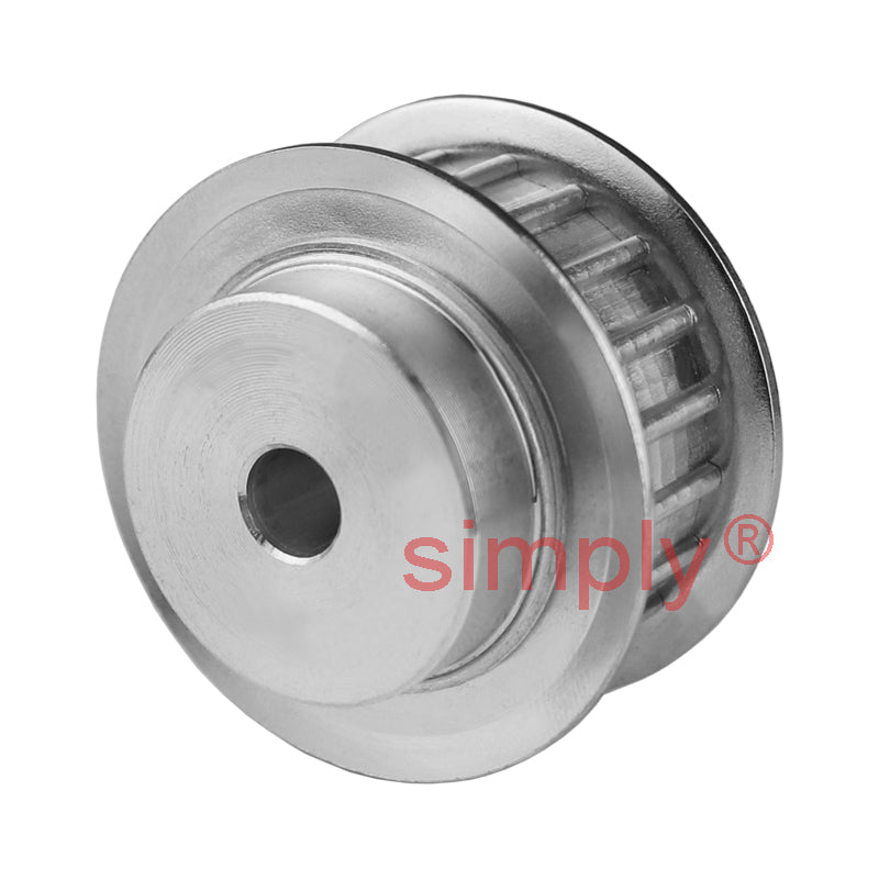 Aluminium Pilot Bore T10 Timing Pulley with Flanges 10mm Pitch 18 Tooth for 32mm Wide Belts