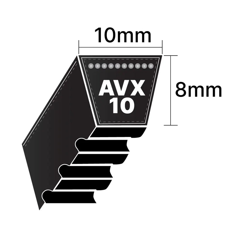 AVX10x1775 Pix AVX-Section Cogged V-Belt