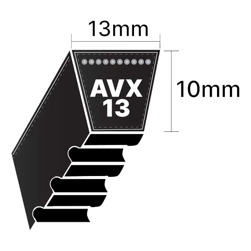 Major Brand AVX13x887 AVX-Section Cogged V-Belt - Allow 2-3 Days