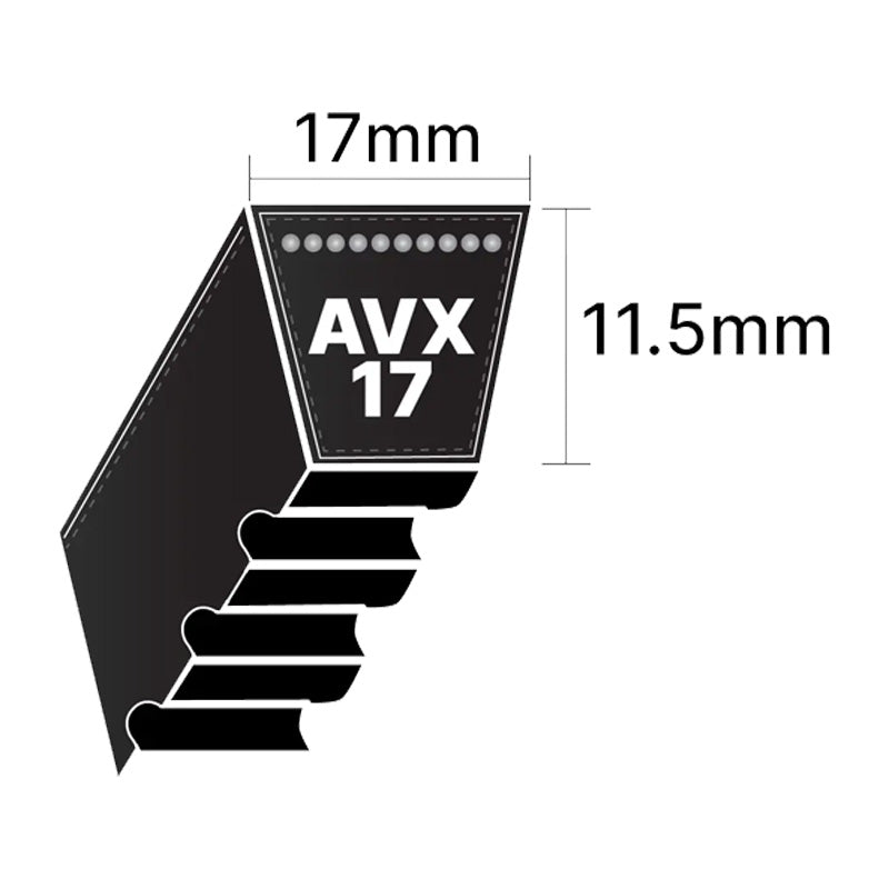 Major Brand AVX17x1140 AVX-Section Cogged V-Belt - Allow 2-3 Days