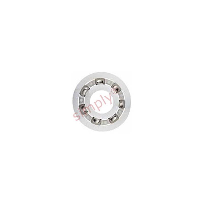 xiros xirodur BB6004B18050ES Open Type FDA compliant Polymer Ball Bearing with PE Cage and Stainless Steel Balls 20x42x12mm - Allow 2-3 Days