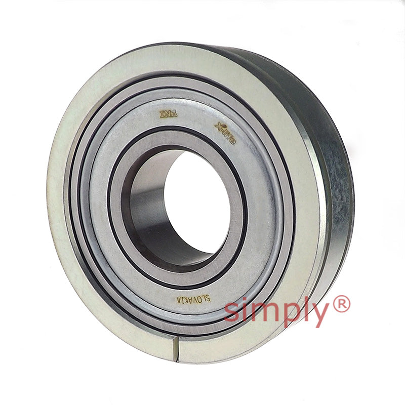INA BE40 Metric Parallel Outer Bearing Insert with Steel Aligning Ring and P Seals 40x90x25mm